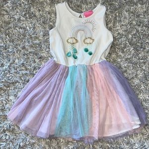 Little girls rainbow dress